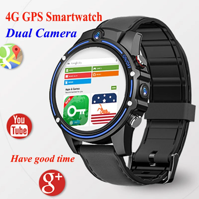 Смарт часы KOSPET Vision Smartwatch 1 6 дюймов ips экран gps ГЛОНАСС 4G 3 + 32 Гб Часы памяти