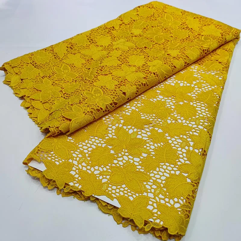 

Nigerian Guipure Lace Fabric High Quality Cord African Swiss Voile Lace Multicolor Embroidery French Lace Fabric For Sew Clothes