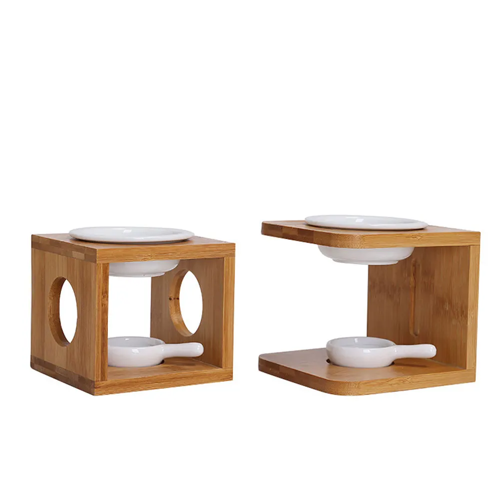 Деревянная горелка для эфирного масла ароматизированный воск расплав с