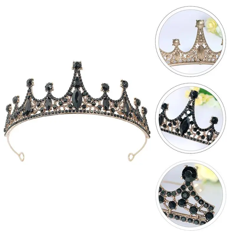 

1 Pc Retro Gorgeous Crown Head-wear Charming Sweet Hair Adornment for Performance