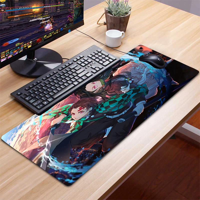 

Demon Slayer Deskmat Anime Mousepad Company Mouse Pads Keyboard Gaming Accessories Xxl Mouse Pad Gamer Deskpad PC Gamer Cabinet