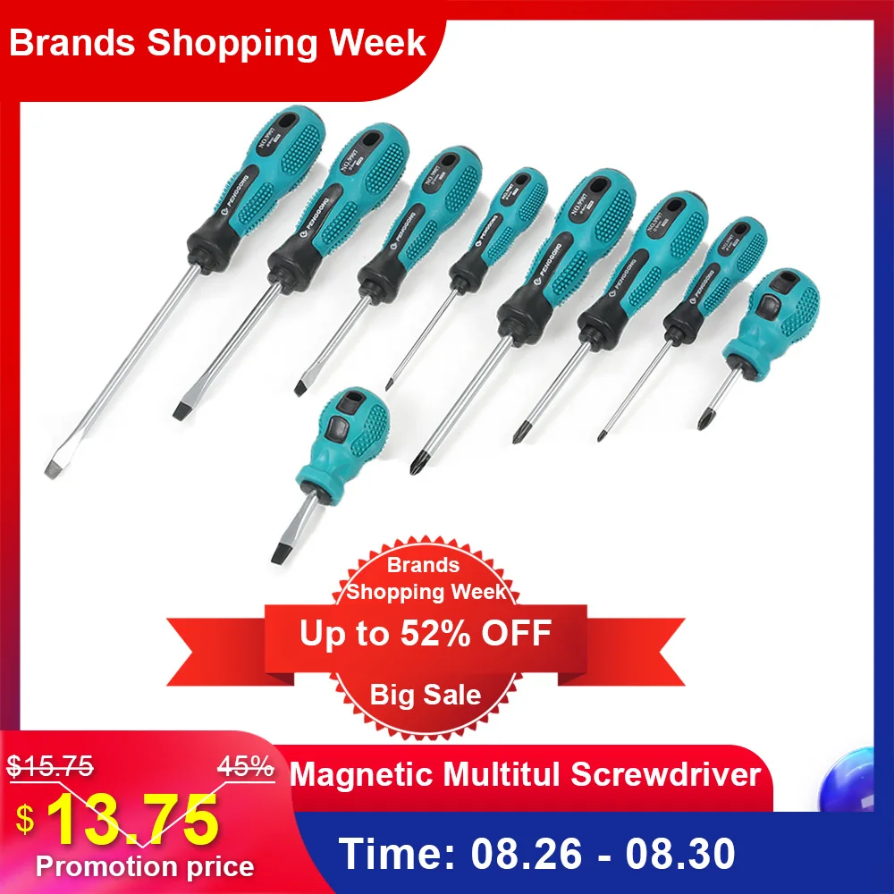 Набор изолированных отверток из 9 шт. набор головок для с несколькими винтами +