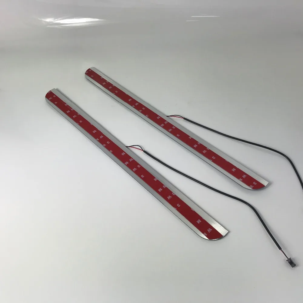 

Osmrk led moving door scuff for seat leon sc dynamic door sill plate flat lining overlays guards flowing/fixed light