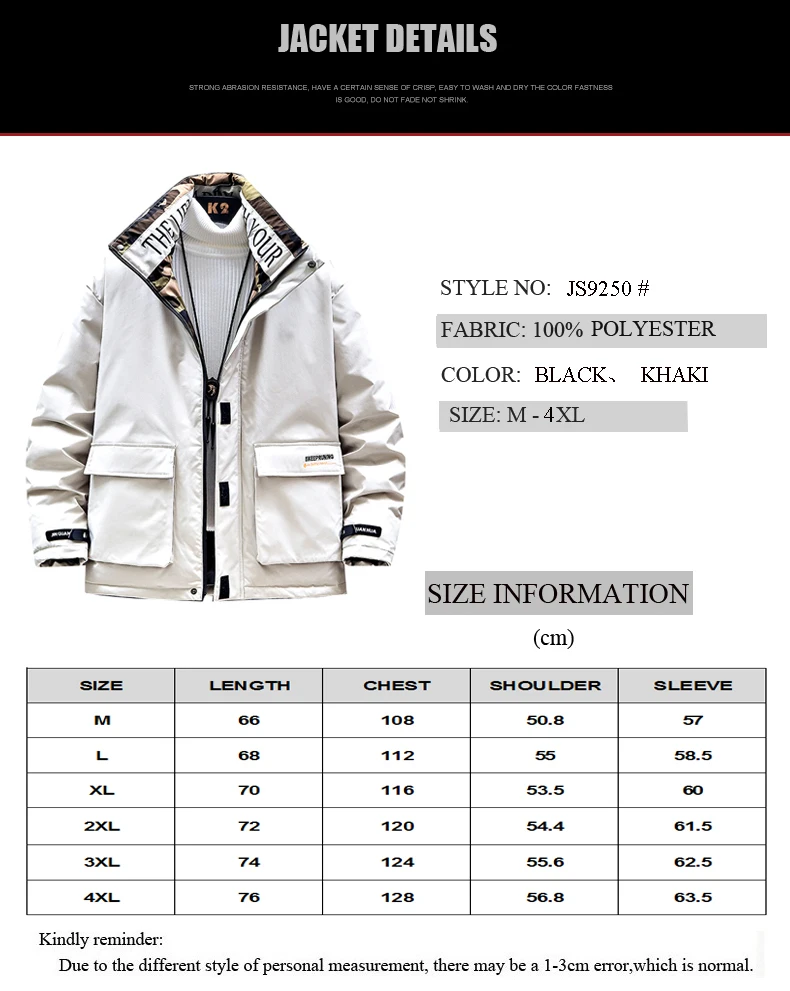 

Mens Winter Coat 2019 Fashion Thick Warm Themal Big Pocket Jacket Outdoor Wear Windproof Casual Male Clothing Parkas Homme