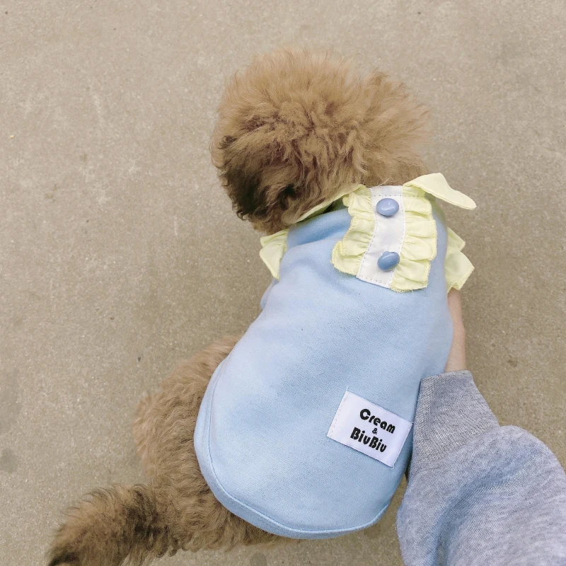 

Summer Dog T-shirt Cat Puppy Clothes Cotton Dog Shirt Yorkshire Terrier Pomeranian maltese Bichon Schnauzer Pet Clothing Outfits