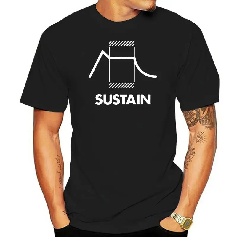 

Fashion Printed men's T-Shirt Short Sleeve Sustain Synthesiser 100% Cotton Synth Analog Synthesizer Hot 100% Cotton T-Shirt