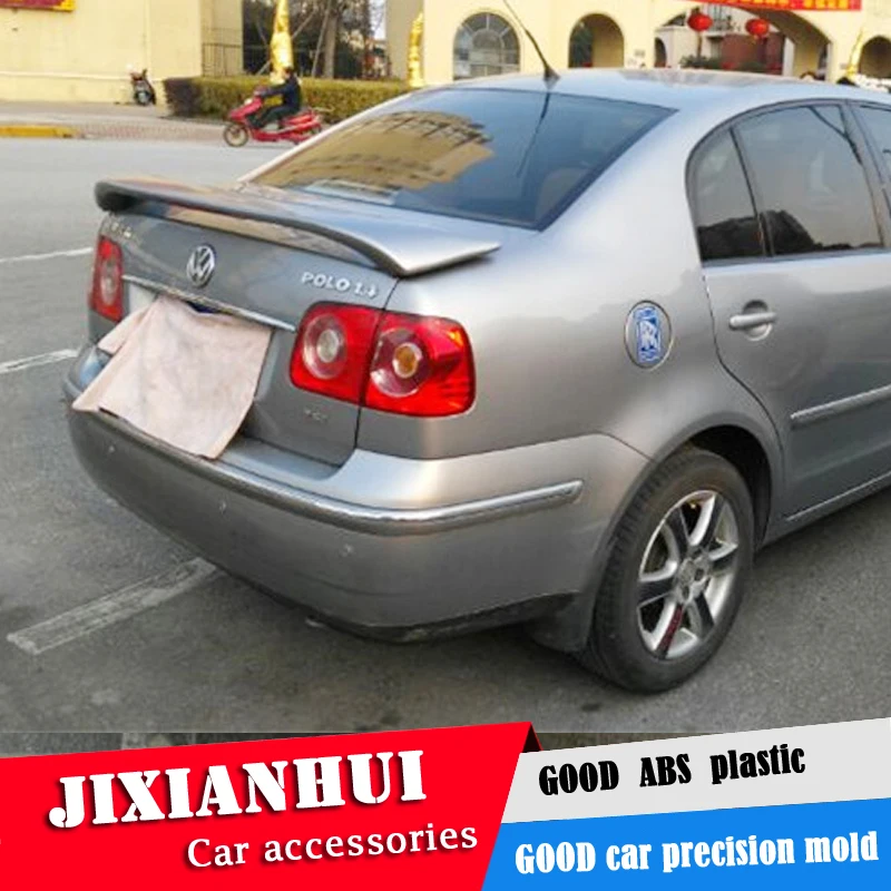 Спойлер для Polo 2003 2009 Volkswagen sedan спойлер ABT ABS Пластиковый материал Цвет заднего