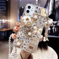luxury bling diamond pumpkin car soft phone case for iphone 11 12 pro max 8 7 plus xr x xs max se 2020 back cover phone case