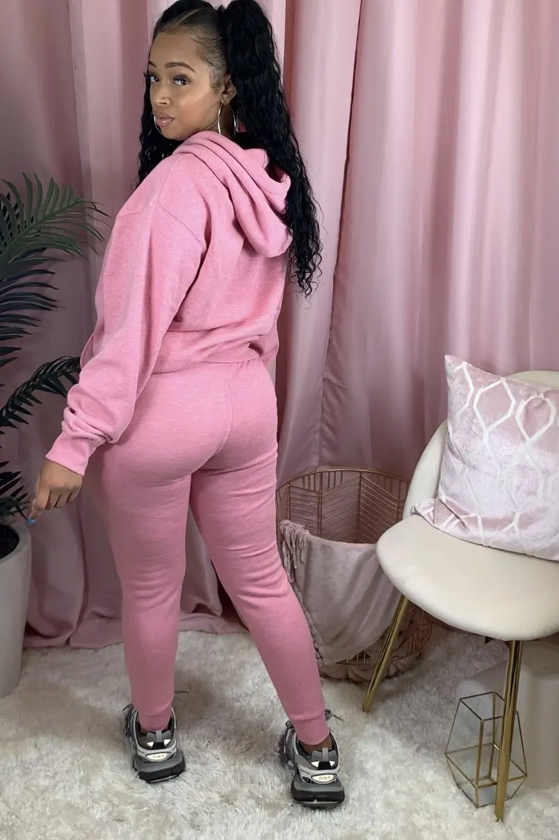 Fashion Women Two Piece Set Hooded Sweatshirts Pencil Jogger Sweatpants Suit Tracksuit Fitness Outfit Matching Set