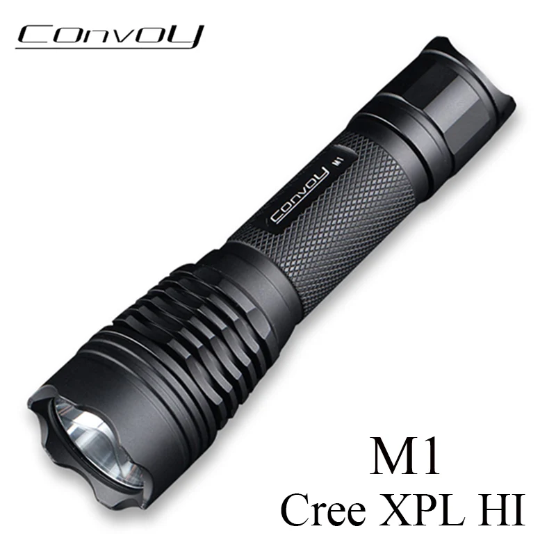 Светодиодный фонарь Linterna Convoy M1 Cree XPL HI мощный 7135*8 Biscotti светодиодный 18650 рабочий