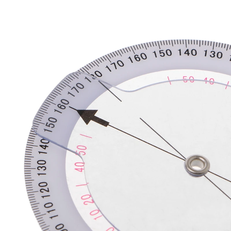 

3pcs/set Plastic 360 Degree Goniometer Angle Protractor Ruler Measure Medical