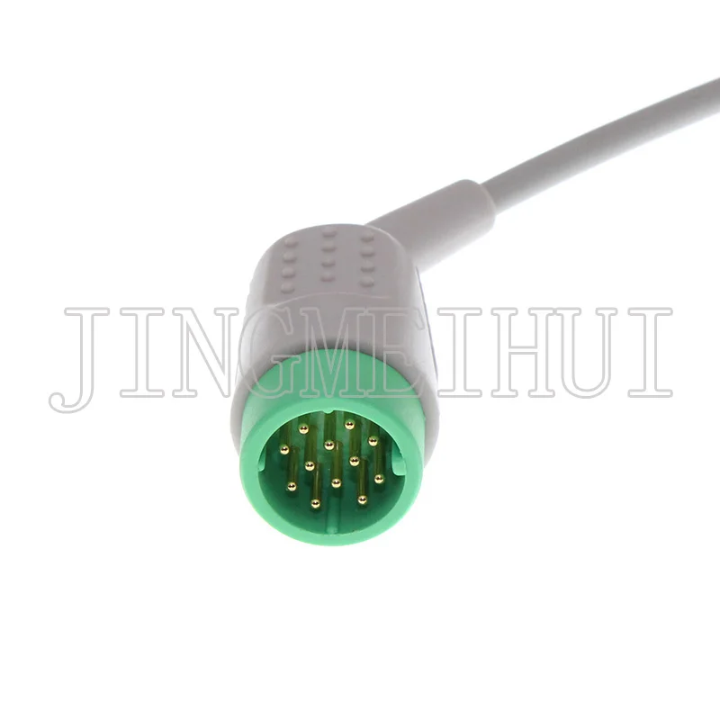12-контактный ЭКГ 3/5 выводов цельный кабель и электрод leadwire для MEDTRONIC Lifepak 12/20 /120. |