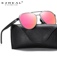 ezreal women men sunglases metal frame fashion glasses gold red polarized sunglasses eyewear lentes de sol hombre okulary uv400