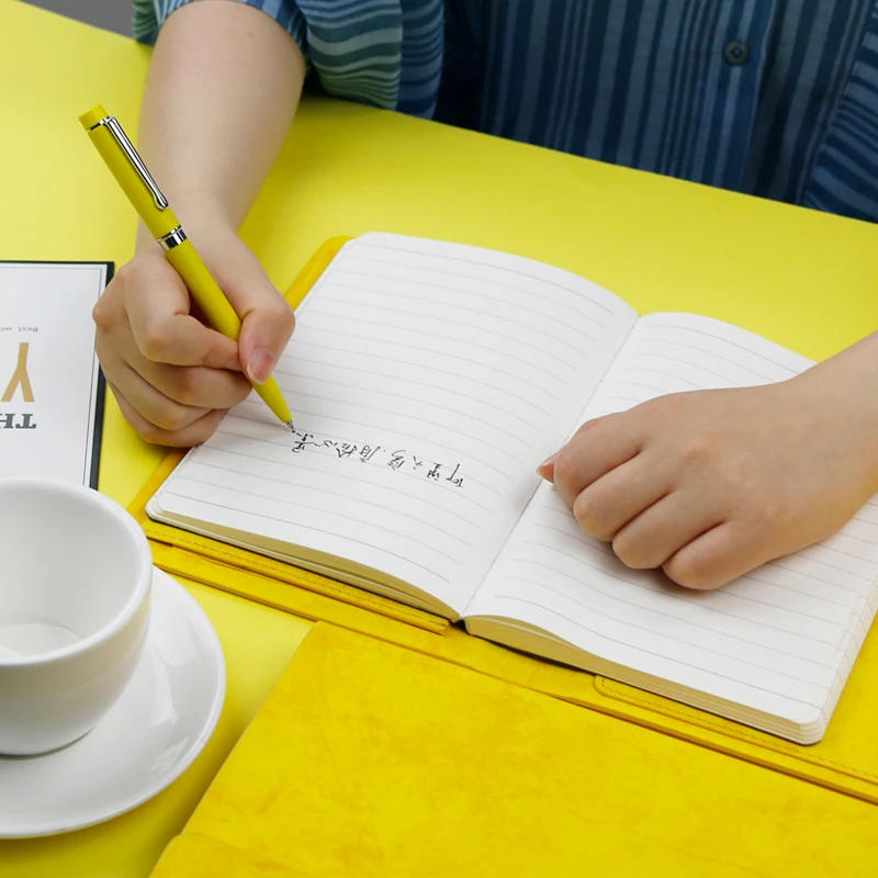 Рекламный Многофункциональный блокнот на заказ чехол из белой бумаги PU A5 подарок