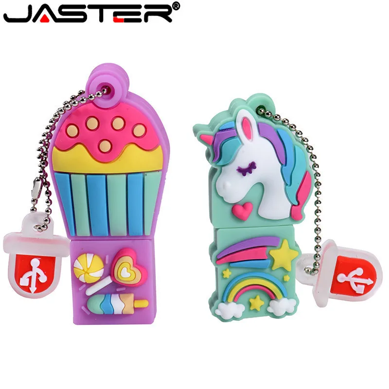 

JASTER Beautiful and lovely hot air balloon unicorn 2.0 USB flash drive Capacity 4GB 8GB 16GB 32GB 64GB the Pendrive