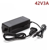 electric bike lithium ion battery charger 42v 3a charger plug for electric scooter 10s 36v dc xlr rca iec