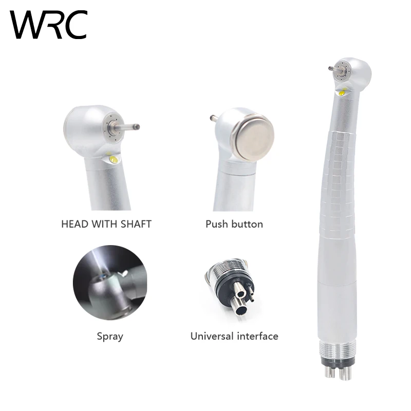 

Стоматологический высокоскоростной наконечник Panamax 3 Plus LED, электронный генератор, стандартная головка, кнопка, 4 распылителя воды, турбина с...