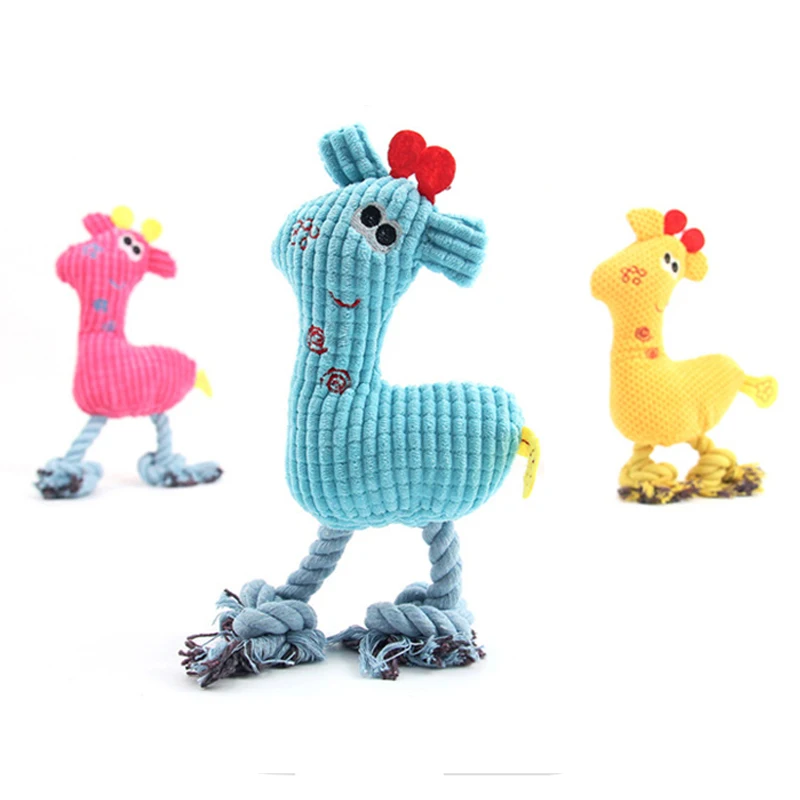 

Милая плюшевая игрушка для собак и кошек, звуковые игрушки для собак забавная флисовая игрушка для жевания для маленьких собак, веревка, жев...