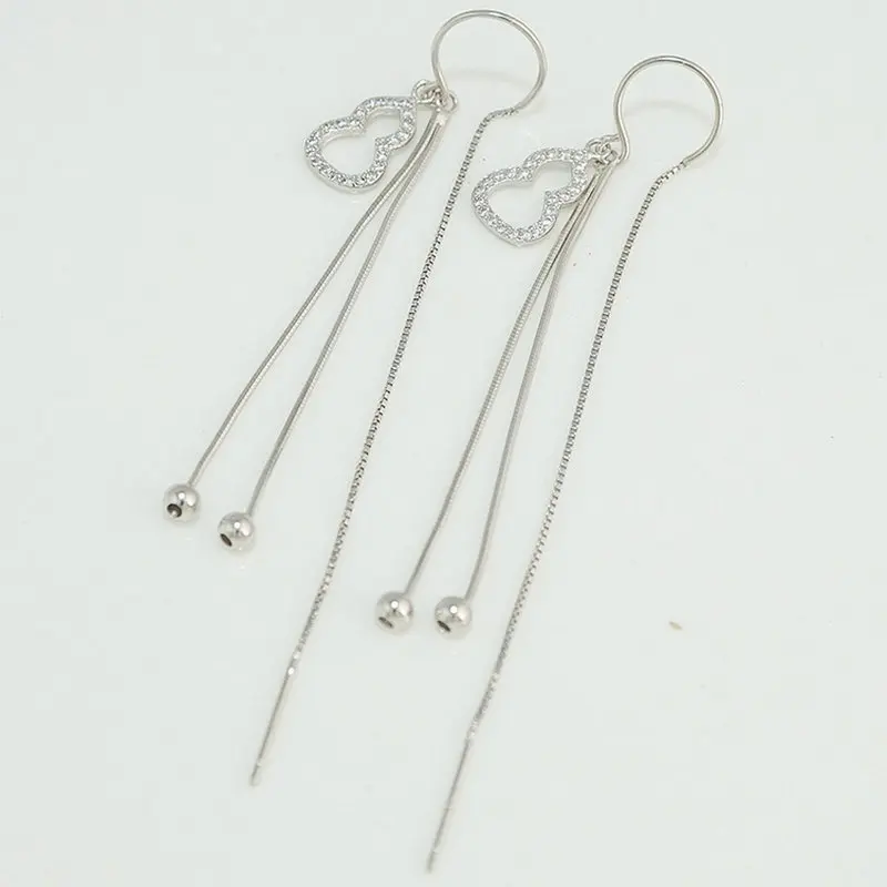 

Женские серьги-подвески из серебра 925 пробы