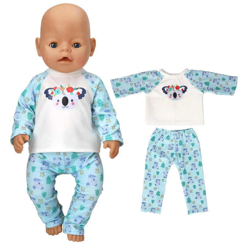 

Babydoll Clothes 43Cm Pants Set For 17" Reborn Doll Out Clothing Toys Outwear Accessories