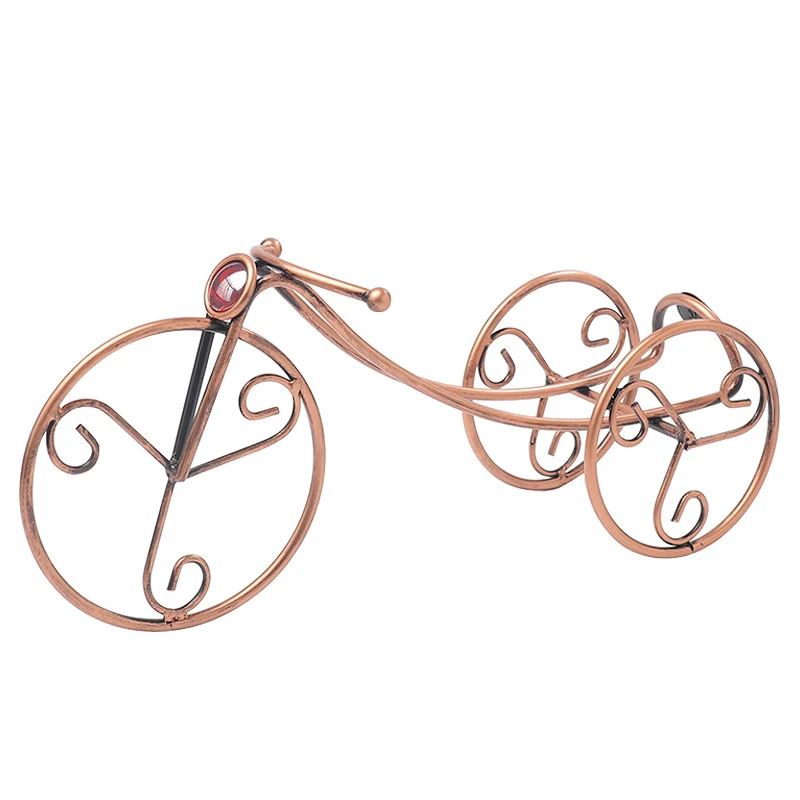 

Трехколесный винный держатель FBS889, креативный держатель для 1 винной бутылки, железный Золотой держатель для винной бутылки, идеально подхо...