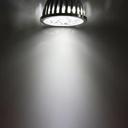 Светодиодный точечный светильник Bombilla MR16 E27 GU10, лампа в алюминиевом корпусе, 60 градусов, 3 Вт, 12 В, 24 В, Потолочный Светильник направленного света