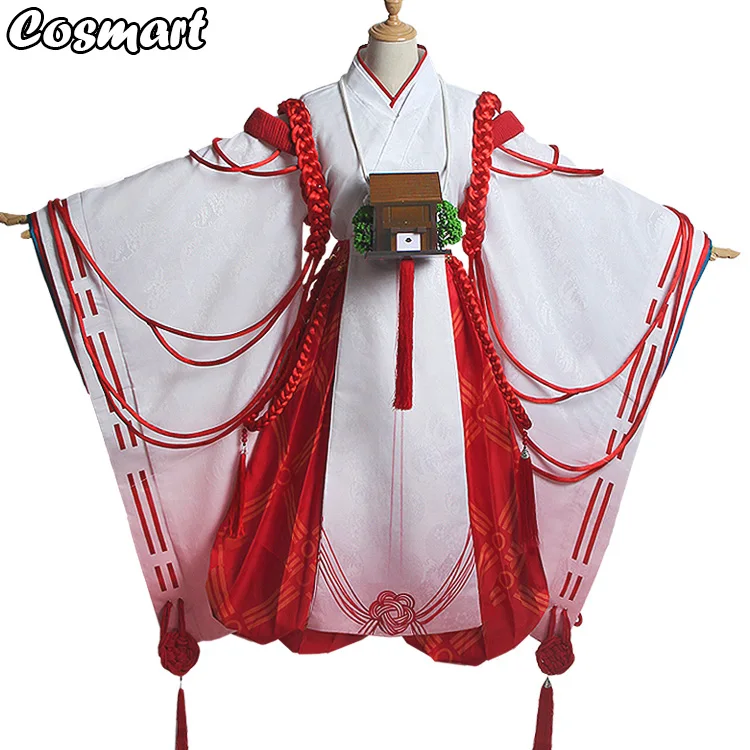 

Onmyoji SSR God of Predestination Japanese Kimono Cosplay Costume Uniform Halloween Suit For Women Outfit New 2020 Hot Game