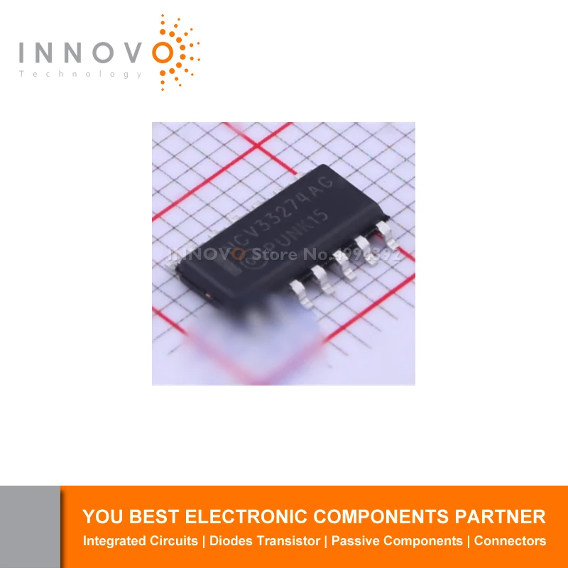 INNOVO 10 шт./лот NCV33274ADR2G TSV994IDT LM2902DR LM124DR MC34074ADR2G TLV9064IDR SOP-14 лет новый оригинальный |