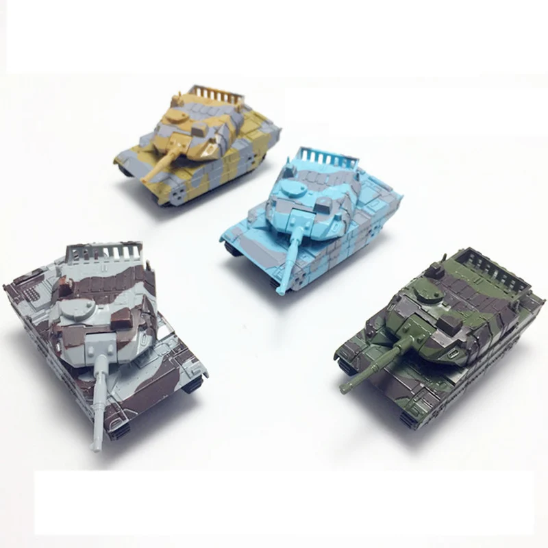 Миниатюрная модель литья под давлением из сплава детского танка мультяшная