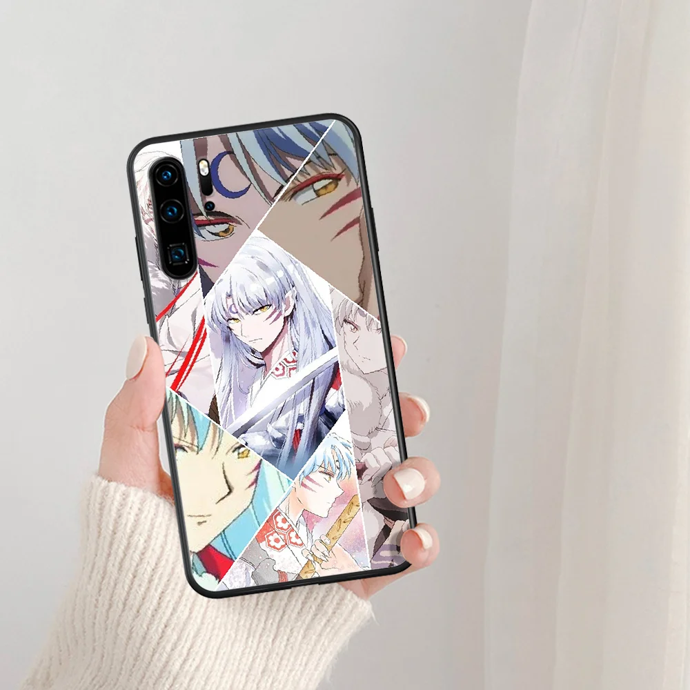 

Anime Inuyasha Phone Case For Huawei P Mate Smart 10 20 30 40 Lite Z 2019 Pro black Etui Soft Back Painting Shell Pretty