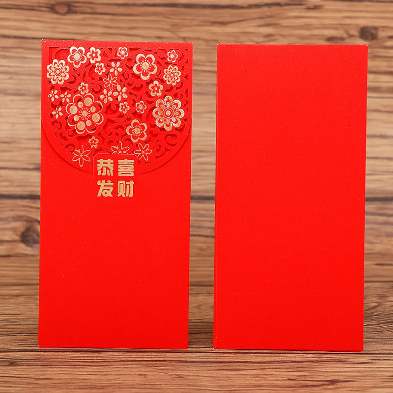 20 шт свадебный красный конверт в китайском стиле с золотым тиснением и полым