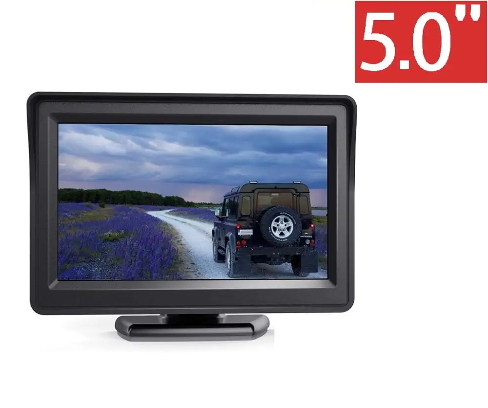 HD 5 дюймовый TFT LCD Автомобильный цветной монитор заднего вида экран для парковки