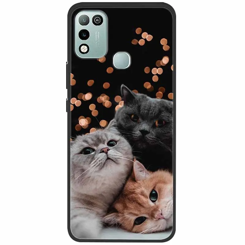 for infinix hot 11 play case shockproof silicone soft new phone cases for infinix hot 10 play back cover x688b hot 10play covers free global shipping