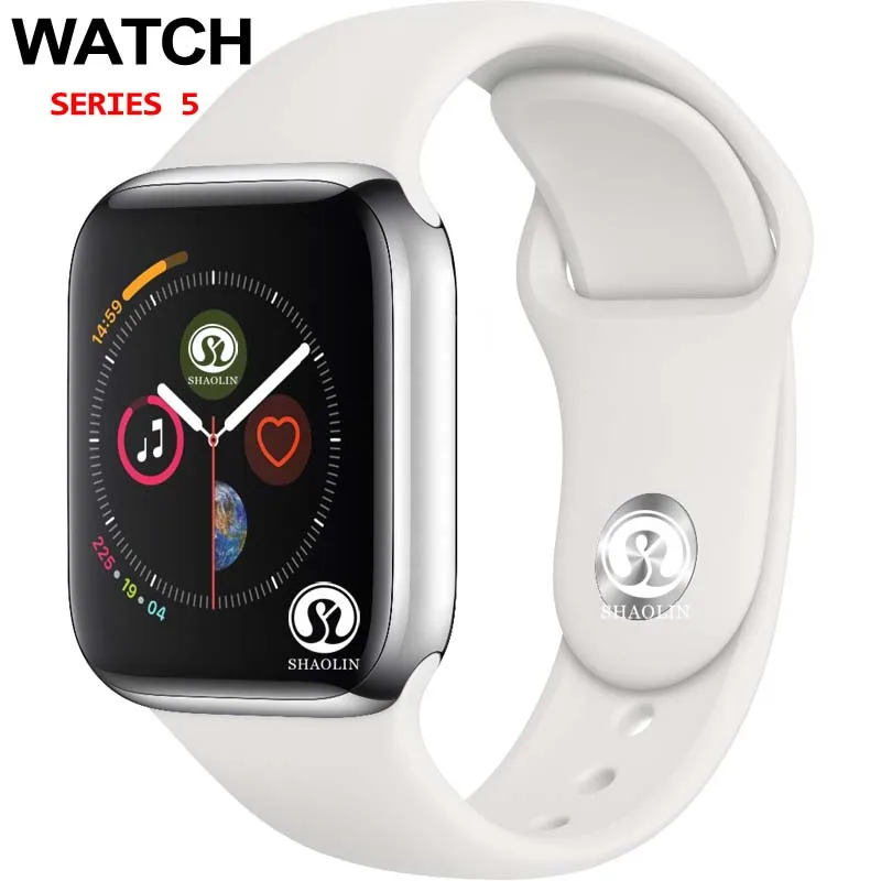 White Скидка 50% на 42 мм умные часы серии 4 часы Push Message Bluetooth подключение для Android телефона IOS apple iPhone 5 7 8 X Smartwatch - Цвет: White