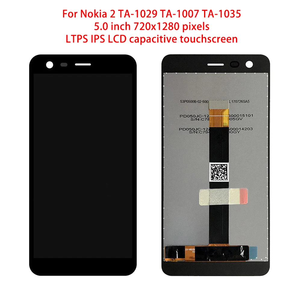 Оригинальный ЖК дисплей для Nokia 2 1 TA 1080 1084 1092 1093 сенсорный экран дигитайзер 1029 1007