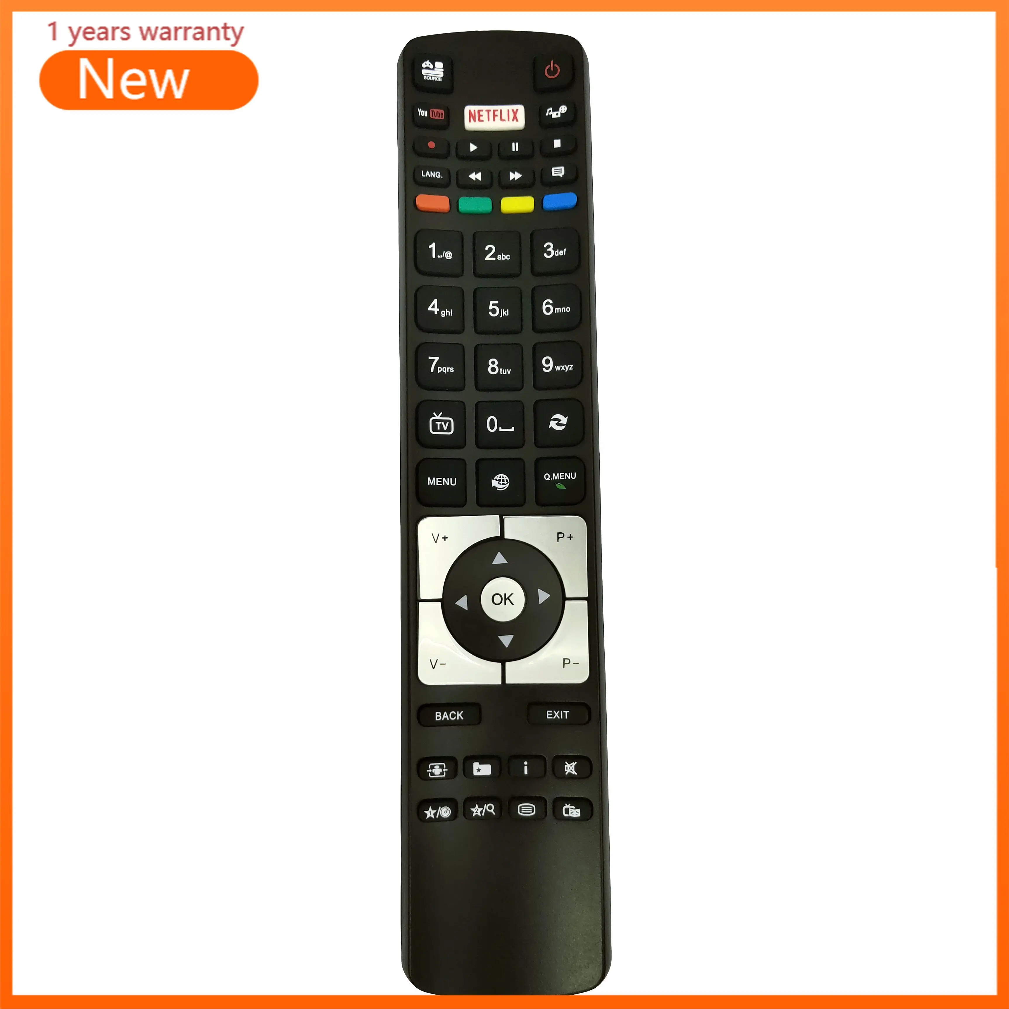 Новый пульт дистанционного управления для телевизора Telefunken RC5118 с NETFLIX сейчас YouTube