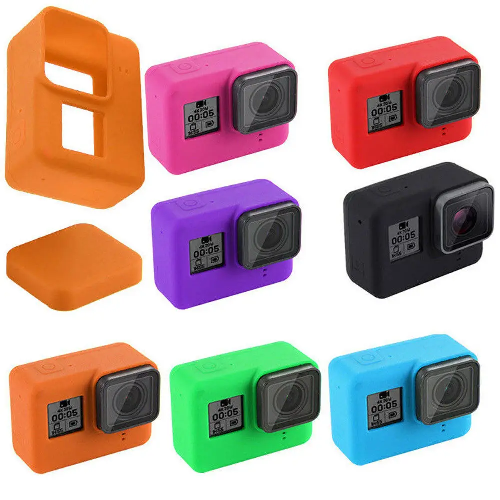 Современные противопылевые Чехлы GoPro HERO 7 черный мягкий силиконовый защитный