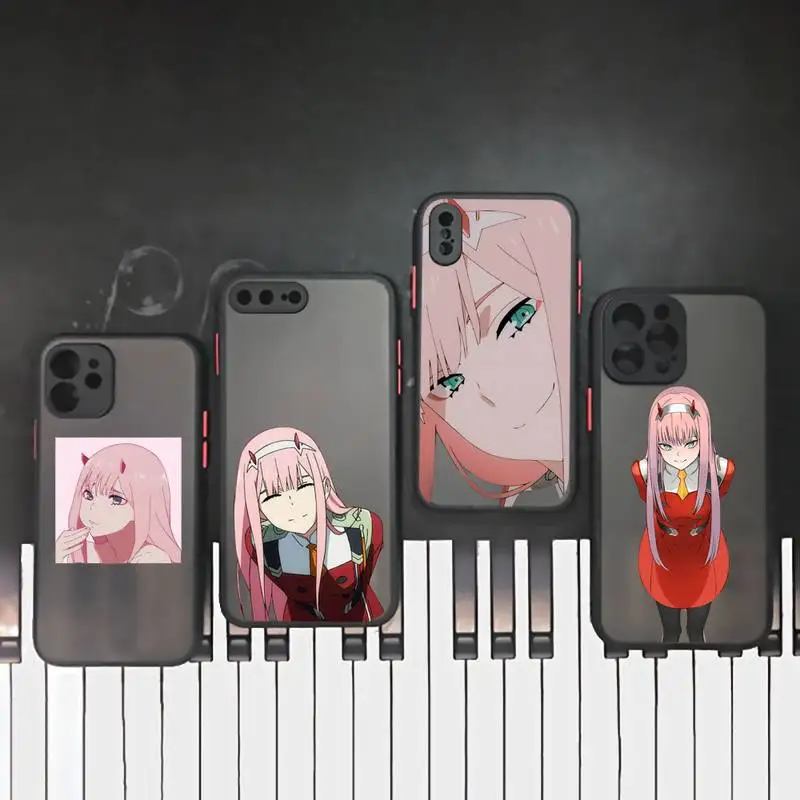 

Zero Two Darling in the FranXX Anime Phone Case matte transparent For iphone 7 8 11 12 plus mini x xs xr pro max cover