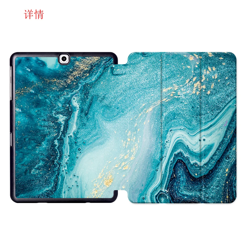 SS02 MTT Мрамор из искусственной кожи чехол для samsung Galaxy Tab A 9,7 дюймов принципиально Магнитная подставка чехол для планшета чехол SM-T550 SM-T555 SM-P550 - Цвет: SS02