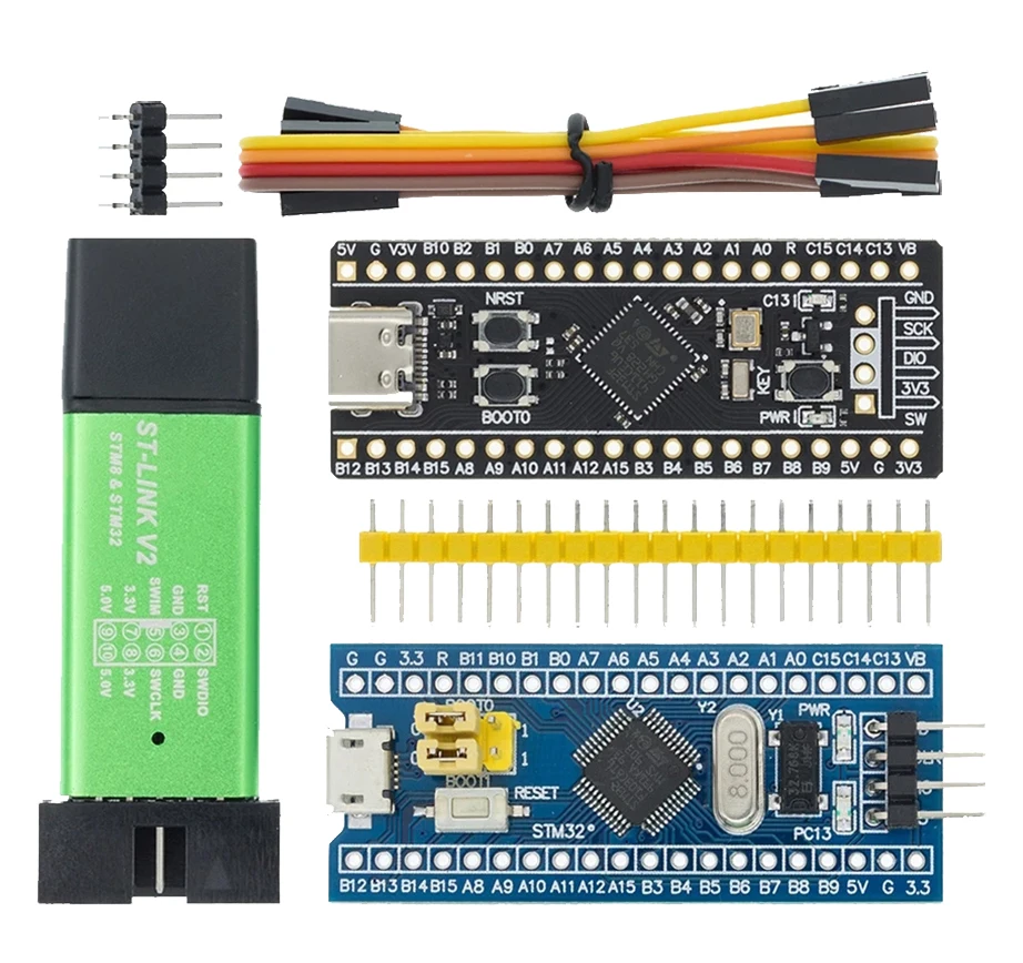 1 шт. ST LINK Stlink Link V2 Mini STM8 STM32 симулятор загрузки Программирование с крышкой
