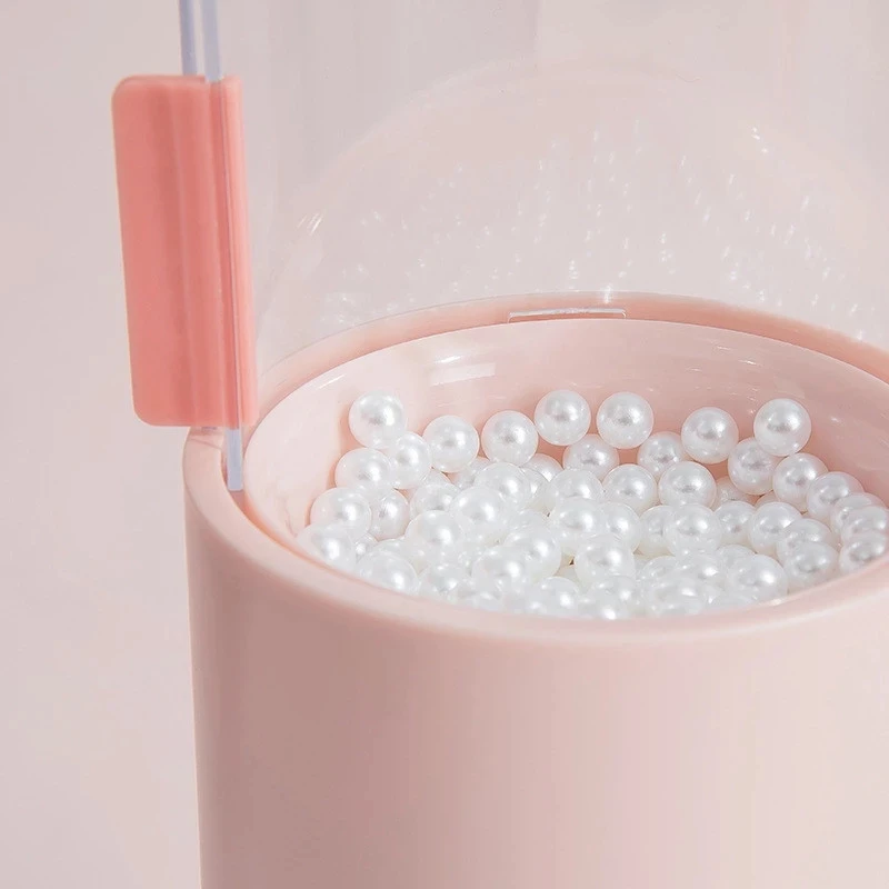 

Multifunctional Makeup Brush Storage Box Transparent Dustproof Waterproof Pearl Cosmetic Container Makeup Tools Holder