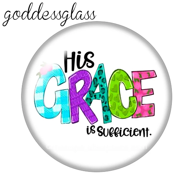 Модный художественный шрифт Вера Любовь Бог доверие 10 шт. круглые кнопки 12 мм/18 мм