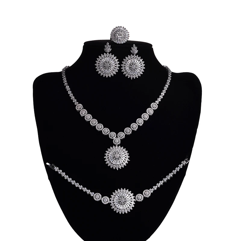 Ювелирные наборы круглые креативные дизайнерские очаровательные свадебные