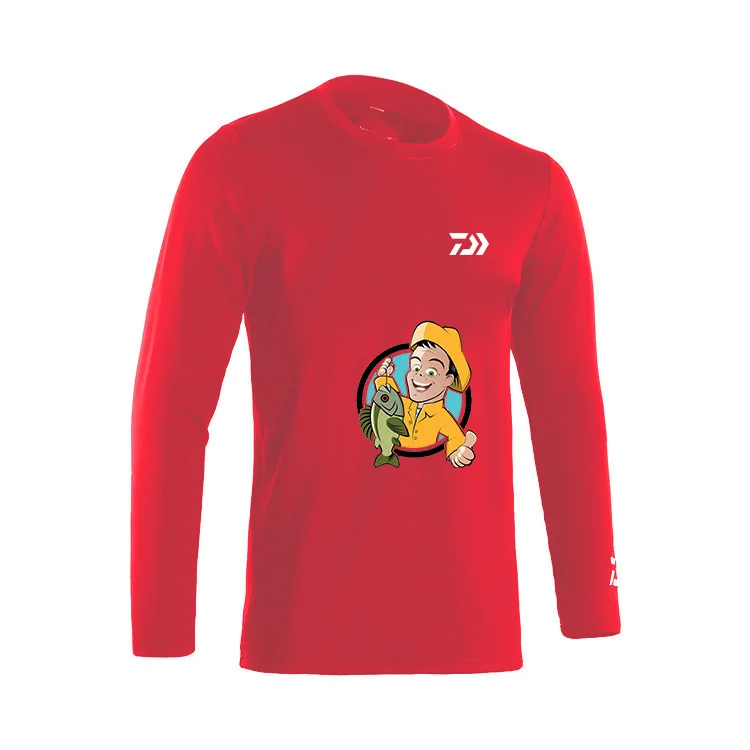 5 цветов Daiwa с длинным рукавом быстросохнущая рыболовная одежда анти-УФ
