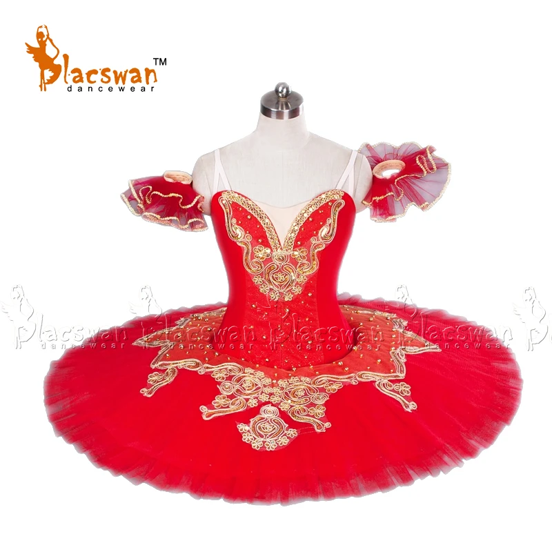 Красные Классические танцевальные балетные костюмы для девочек BT649 |