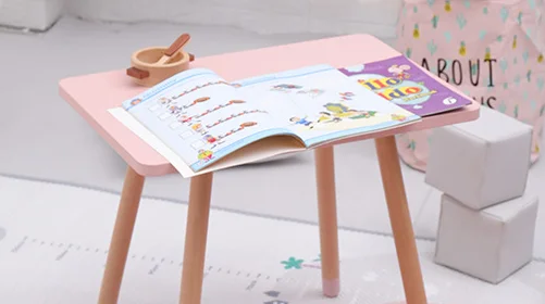 11.table 60x40x50cm Стол для учебы детская комната Детский игровой стол и стул из цельного дерева детский стол и стул детская мебель обеденный стол - Цвет: 11.table 60x40x50cm