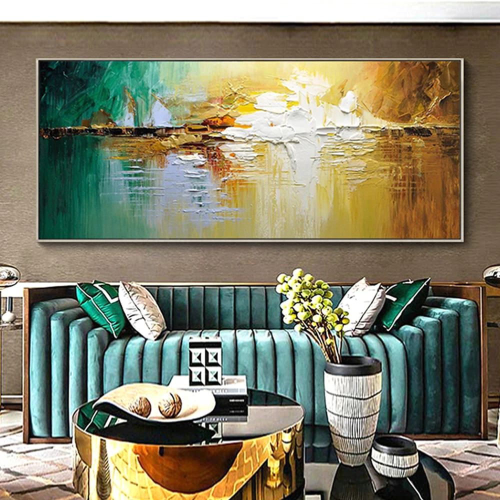 

Abstract Landscape Wall Art Oil Painting Handmade Modern Canvas Oil Painting For Living Room Decoration Art Picture Unframed