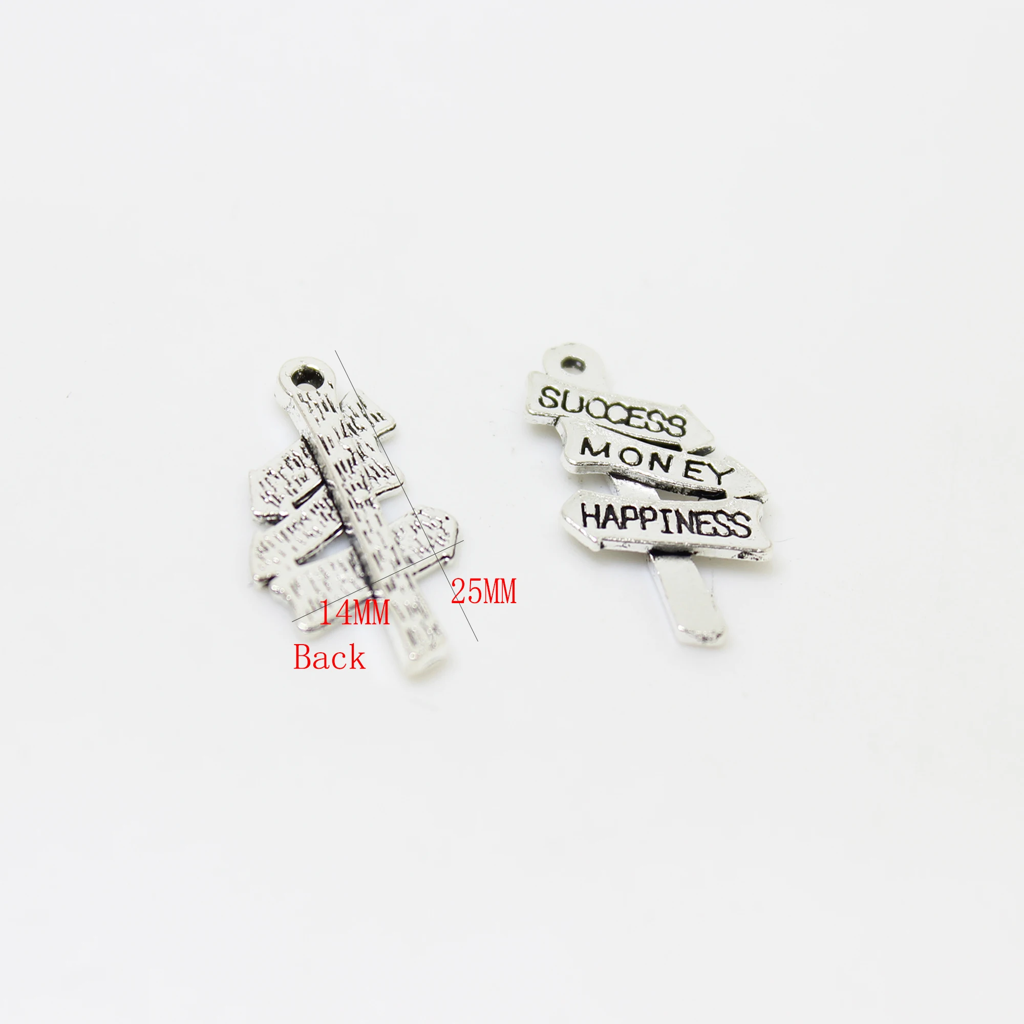 Подвеска счастливые деньги 25 шт.-25x14 мм античный тибетский серебряный дорожный