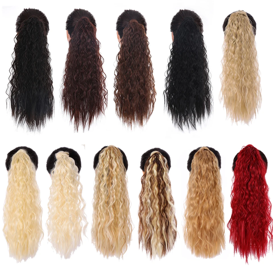 AILIADE 11 цветов длинный волнистый конский хвост удлинитель для Женщин