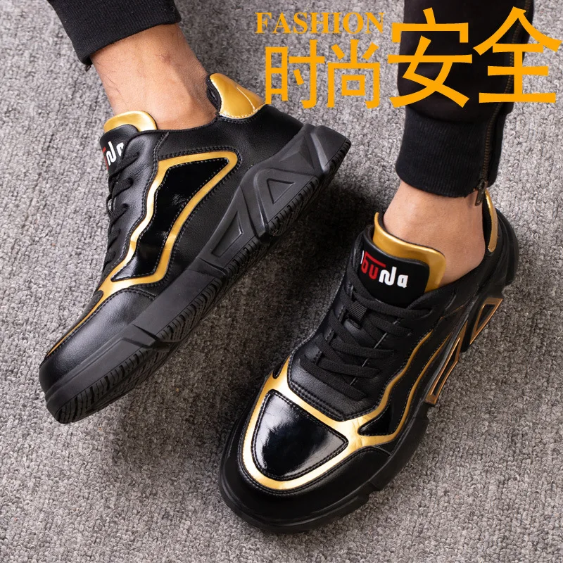 Защитная обувь для мужчин противоударные стальные носочки дышащие легкие